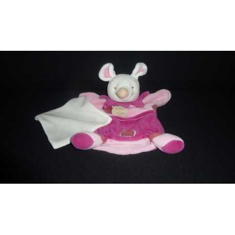 DOUDOU SOURIS MARIONNETTE AVEC MOUCHOIR DOUDOU ET COMPAGNIE