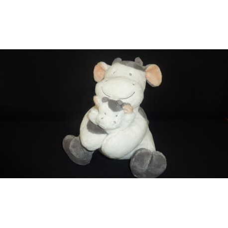 DOUDOU VACHE ET SON PETIT PELUCHE NICOTOY