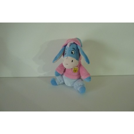 DOUDOU ÂNE BOURRIQUET PELUCHE DEGUISE EN LAPIN DISNEY