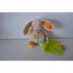 DOUDOU LAPIN PELUCHE AVEC MOUCHOIR AUCHAN