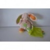 DOUDOU LAPIN PELUCHE AVEC MOUCHOIR AUCHAN