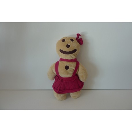DOUDOU BONHOMME PAIN D'EPICE PELUCHE EURO SOUVENIRS