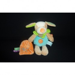 DOUDOU CHIEN AVEC MOUCHOIR LES ZETIK T BABY'NAT