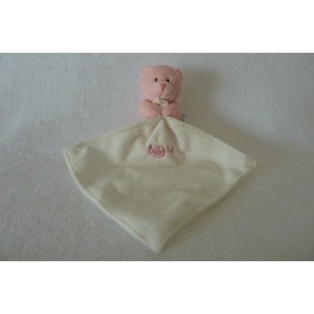DOUDOU OURS PELUCHE AVEC MOUCHOIR BABY'NAT