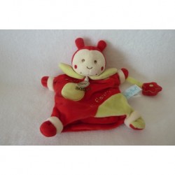 DOUDOU COCCINELLE MARIONNETTE COCCI ADORE LES FLEURS BABY'NAT