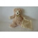 DOUDOU OURS PELUCHE AVEC MOUCHOIR BABY'NAT