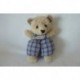 DOUDOU OURS PELUCHE TARTINE ET CHOCOLAT