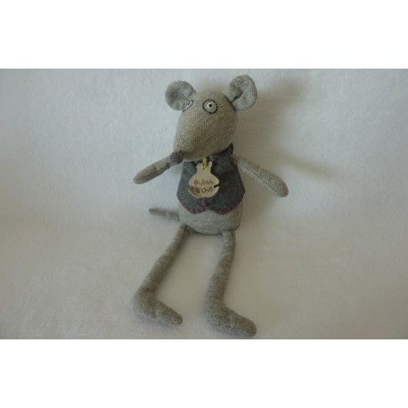 DOUDOU SOURIS PELUCHE COLLECTION LES FRIPONS HISTOIRE D'OURS