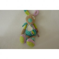DOUDOU LAPIN PELUCHE ACTIVITES D'EVEIL BABYSUN
