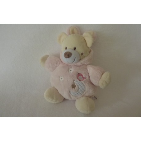 DOUDOU OURS PELUCHE DEGUISE EN LAPIN AUCHAN