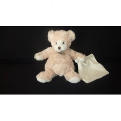 DOUDOU OURS PELUCHE AVEC MOUCHOIR BABY'NAT