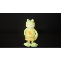 DOUDOU GRENOUILLE PELUCHE CARREBLANC