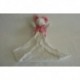 DOUDOU SOURIS SEMI PLAT AVEC MOUCHOIR SUCRE D'ORGE