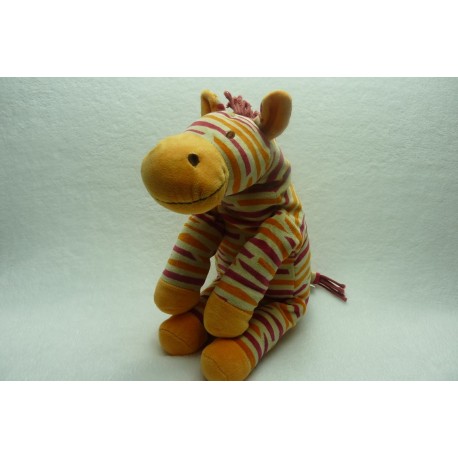 DOUDOU ZEBRE PELUCHE HAPPY HORSE