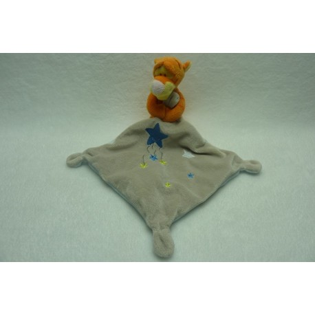 DOUDOU TIGRE TIGROU PELUCHE AVEC MOUCHOIR DISNEY