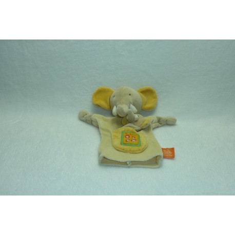 DOUDOU ELEPHANT MARIONNETTE LES LOUSTICS MOULIN ROTY