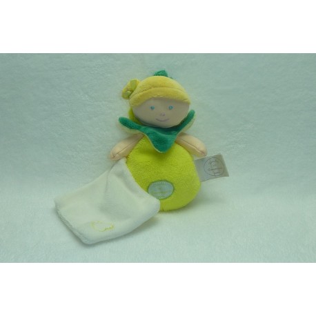 DOUDOU POUPEE SEMI PLAT LES DEMOISELLES DOUILLETTE DOUDOU ET COMPAGNIE