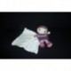 DOUDOU POUPEE AVEC MOUCHOIR SUCRE D'ORGE