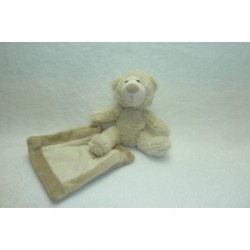 DOUDOU OURS PELUCHE AVEC MOUCHOIR SIRETEX