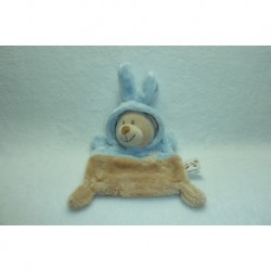 DOUDOU OURS DEGUISE EN LAPIN GRAIN DE BLE