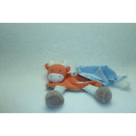 DOUDOU VACHE AVEC MOUCHOIR AJENA