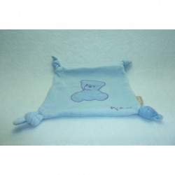 DOUDOU OURS PLAT BLEU COMME NEUF KALOO