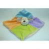 DOUDOU CHIEN ORANGE VERT BLEU VIOLET GRELOT COMME NEUF ZEEMAN