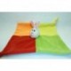 DOUDOU LAPIN ROUGE VERT ORANGE JAUNE TRES BON ETAT ZEEMAN