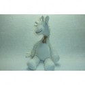 DOUDOU GIRAFE PELUCHE BLANC MATIERE BIO NEUF HAPPY HORSE