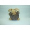 DOUDOU LAPIN PELUCHE MARRON FOURRURE 18 CM REF LU0212 KALOO
