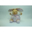 DOUDOU LAPIN PELUCHE COLLECTION LIBERTY ROSE FLEURS 18 CM KALOO