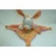DOUDOU LAPIN ROSE ORANGE ATTACHE TETINE NICOTOY