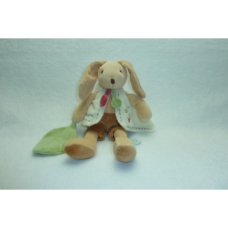 DOUDOU LAPIN PELUCHE 28 CM COLLECTION LOUPICHOU ET PIM DOUDOU ET COMPAGNIE