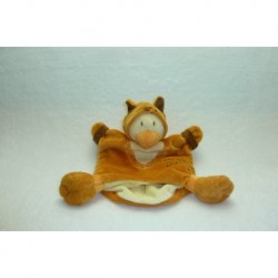 DOUDOU POUSSIN MARIONNETTE DEGUISE EN RENARD DOUDOU ET COMPAGNIE