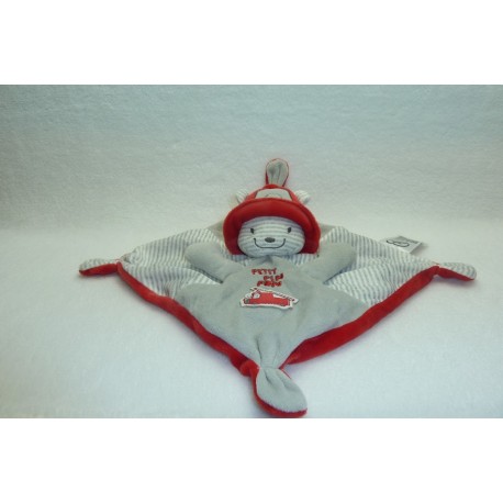 DOUDOU OURS POMPIER PETIT PIN PON MOTS D'ENFANTS