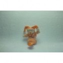 DOUDOU OURS HOCHET DOUCEUR MACARON SAUMON DOUDOU ET COMPAGNIE