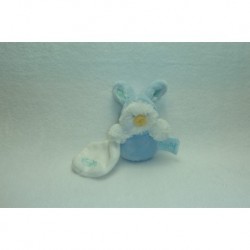 DOUDOU POUSSIN PELUCHE DEGUISE EN LAPIN AVEC MOUCHOIR BABY'NAT