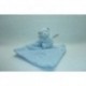 DOUDOU OURS PELUCHE AVEC MOUCHOIR COLLECTION PERLE KALOO