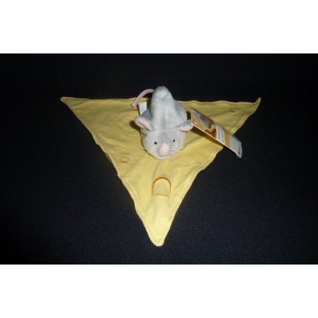 DOUDOU SOURIS NOEMIE AVEC MOUCHOIR NATURE ET DECOUVERTES