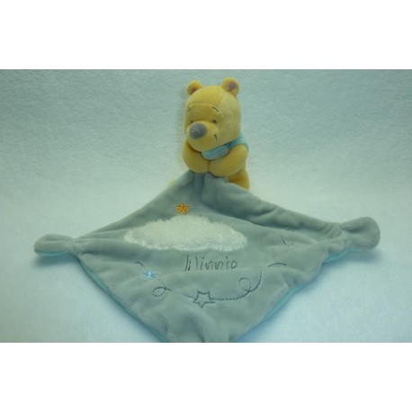 DOUDOU PELUCHE OURS AVEC MOUCHOIR DISNEY