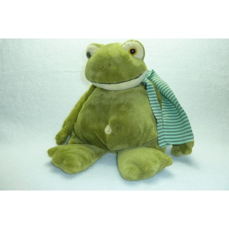 DOUDOU GRENOUILLE PELUCHE GRAND MODELE LASCAR