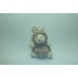 DOUDOU OURS PELUCHE DEGUISE EN LAPIN PETIT MODELE BUKOWSKI