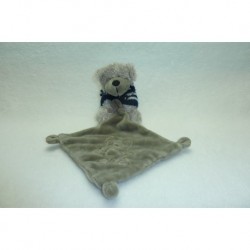 DOUDOU OURS PELUCHE AVEC MOUCHOIR I2C