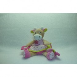 DOUDOU VACHE PELUCHE COQUILLETTE ACTIVITES D'EVEIL BABY'NAT