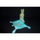 DOUDOU WINNIE L'OURSON DEGUISE EN LAPIN AVEC MOUCHOIR DISNEY