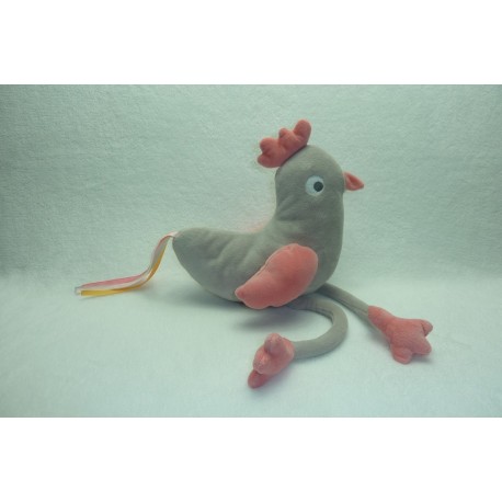 DOUDOU POULE PELUCHE OBAIBI