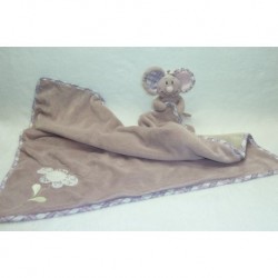 DOUDOU ELEPHANT PELUCHE ET SA COUVERTURE KALI NINA KENZA NOUKIE'S