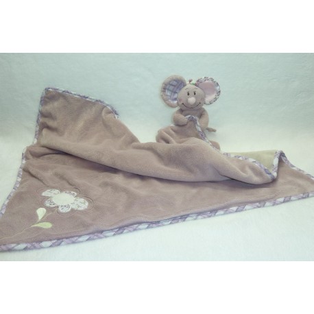 DOUDOU ELEPHANT PELUCHE ET SA COUVERTURE KALI NINA KENZA NOUKIE'S