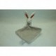 DOUDOU LAPIN PELUCHE AVEC MOUCHOIR DC3067RS DOUDOU ET COMPAGNIE