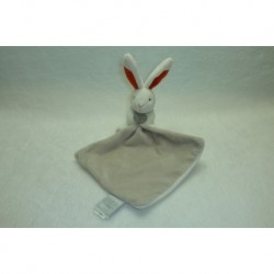 DOUDOU LAPIN PELUCHE AVEC MOUCHOIR DC3067RS DOUDOU ET COMPAGNIE